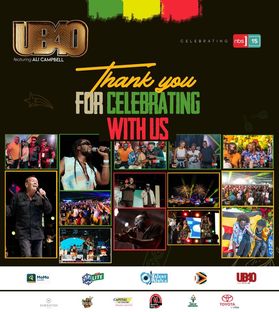 UB40 FEATURING ALI CAMPBELL LIGHTS UP KAMPALA WITH UNFORGETTABLE "NOBODY CAN STOP REGGAE" CONCERT!